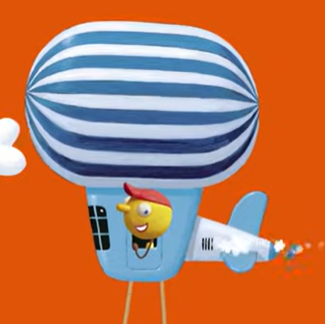 Zoem in luchtballon